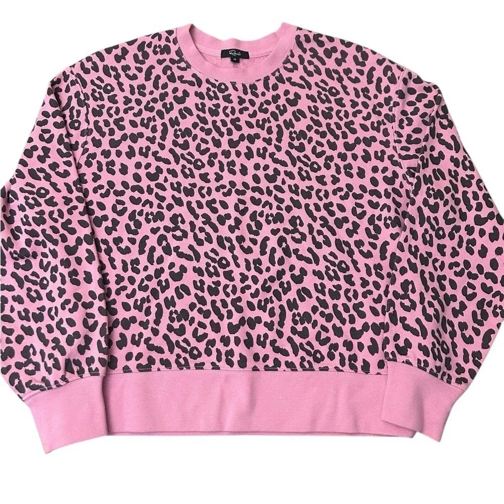 RAILS Ramona Pink Jaguar Pullover Sweatshirt XS‎ - Picture 11 of 11